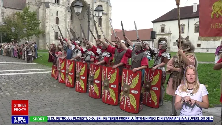 Garda Apulum a împlinit 11 ani. Evenimentul a fost marcat cu un spectacol de reconstituire istorică antică