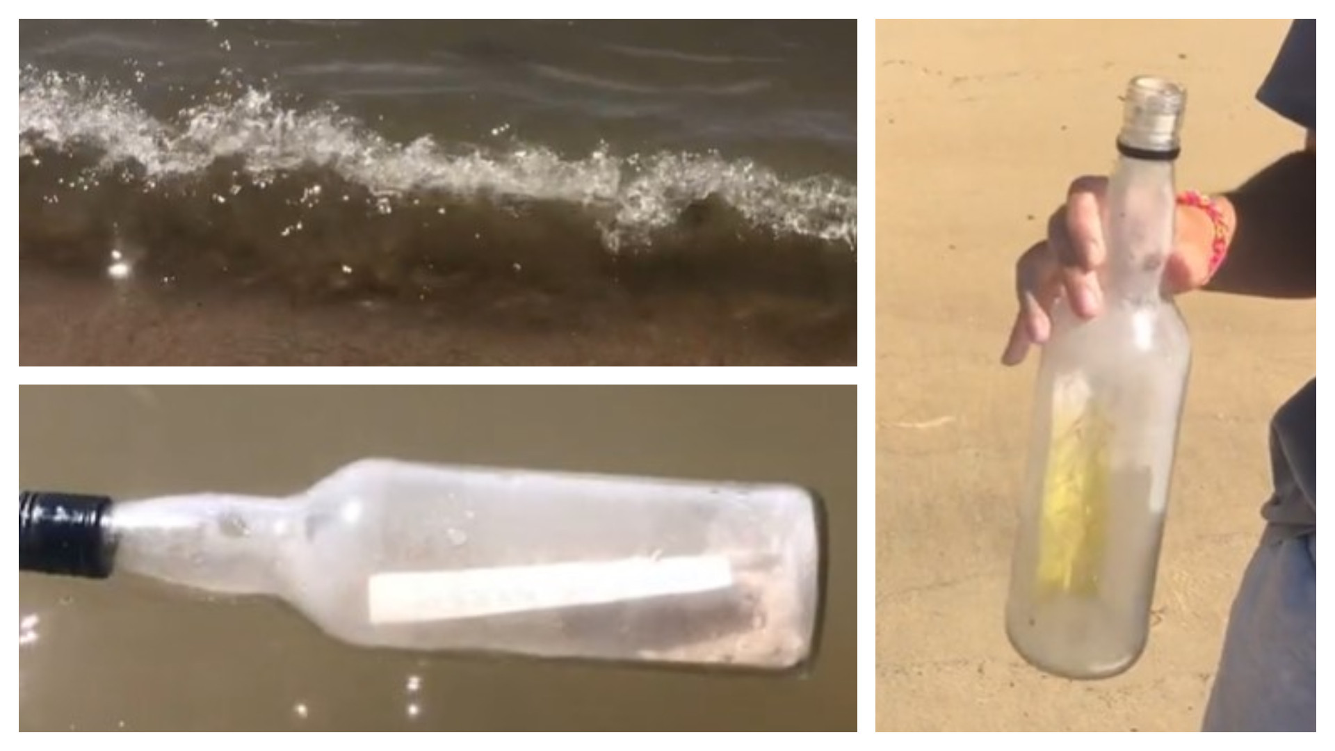 Descoperire șocantă făcută de doi tineri după ce au deschis o sticlă care plutea în derivă pe mare. Ce se afla în recipient