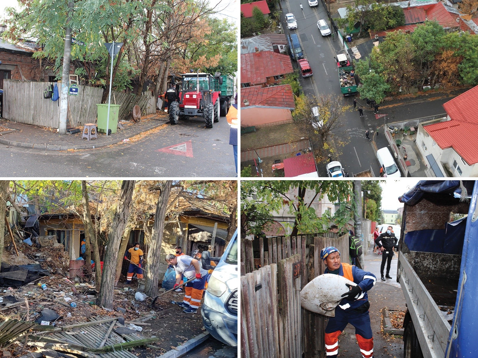 Peste 20 de tone de gunoi au fost scoase dintr-o gospodărie din București. Primăria îl va obliga pe proprietar să plătească