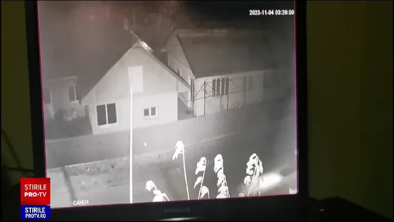 Primele imagini din noaptea în care a avut loc dubla crimă din Botoșani. Agresorul a fost reținut