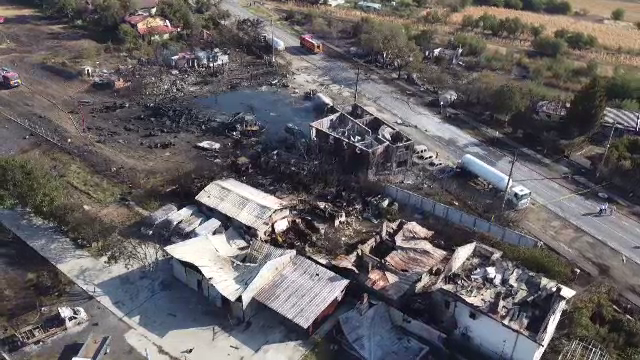 Noi dovezi în cazul exploziei de la Crevedia. Firma ar mai fi avut lângă Iași un depozit care a funcționat ilegal
