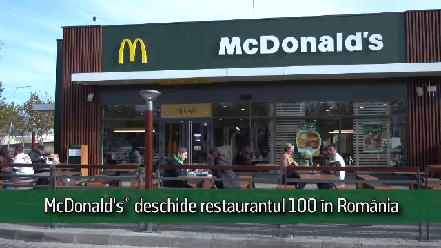 (P) McDonald’s® deschide restaurantul 100 în România