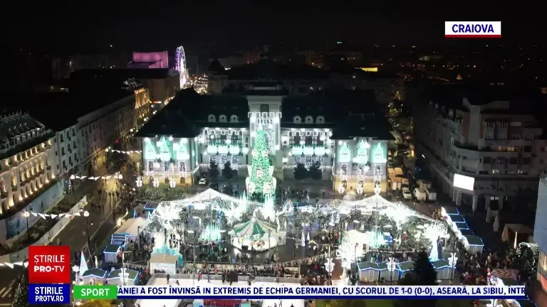 Târgurile de Crăciun din Sibiu şi Craiova și-au deschis porțile. Sute de oameni au fost cuprinși de magia sărbătorilor