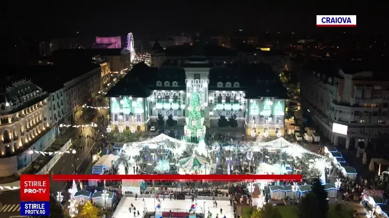 Târgurile de Crăciun din Sibiu şi Craiova și-au deschis porțile. Sute de oameni au fost cuprinși de magia sărbătorilor