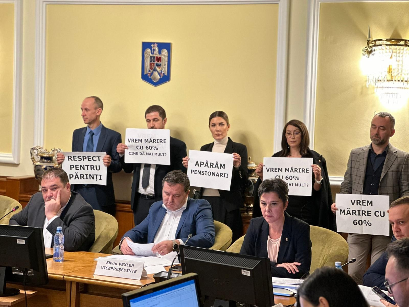 Dezbateri pensii protest AUR