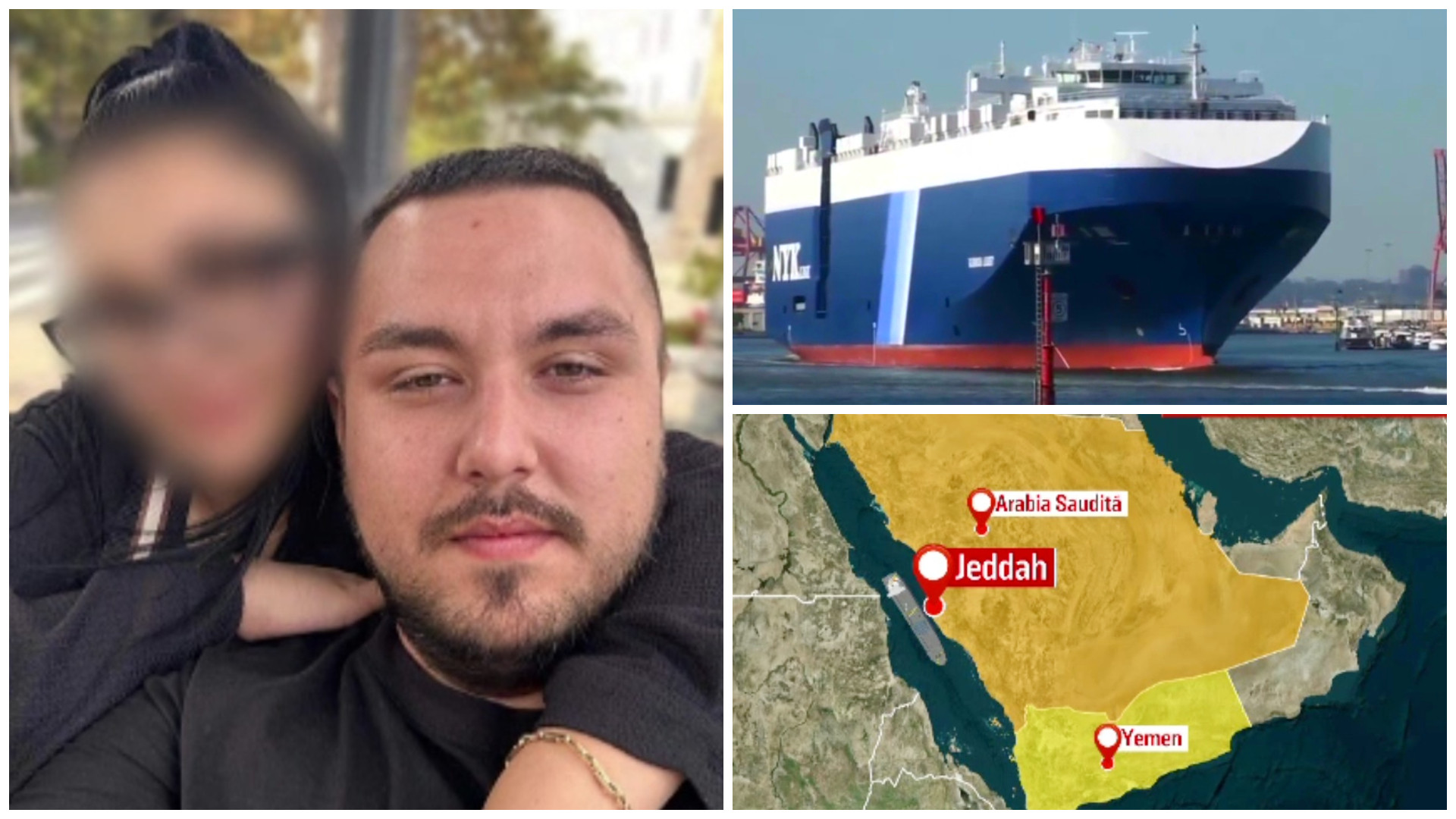 „Am văzut că nu avea semnal”. Prima reacție a soției marinarului român capturat de rebelii Houthi, în Marea Roșie