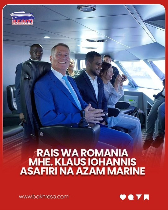 Iohannis în Africa. Imagini de pe nava cu care a mers în Zanzibar