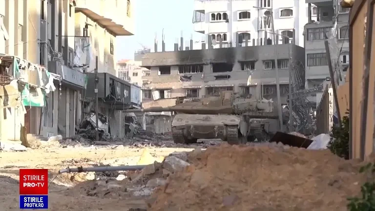 Trupele israeliene au înconjurat încă un oraș din Fâșia Gaza. 250 de ținte ale teroriștilor au fost lovite