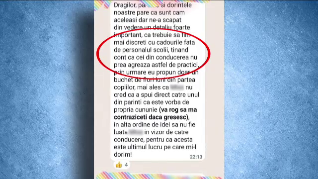 „Să fim discreți”. Bătălia cadourilor de Crăciun pentru profesori. Părinții se confruntă pe grupurile de Whatsapp