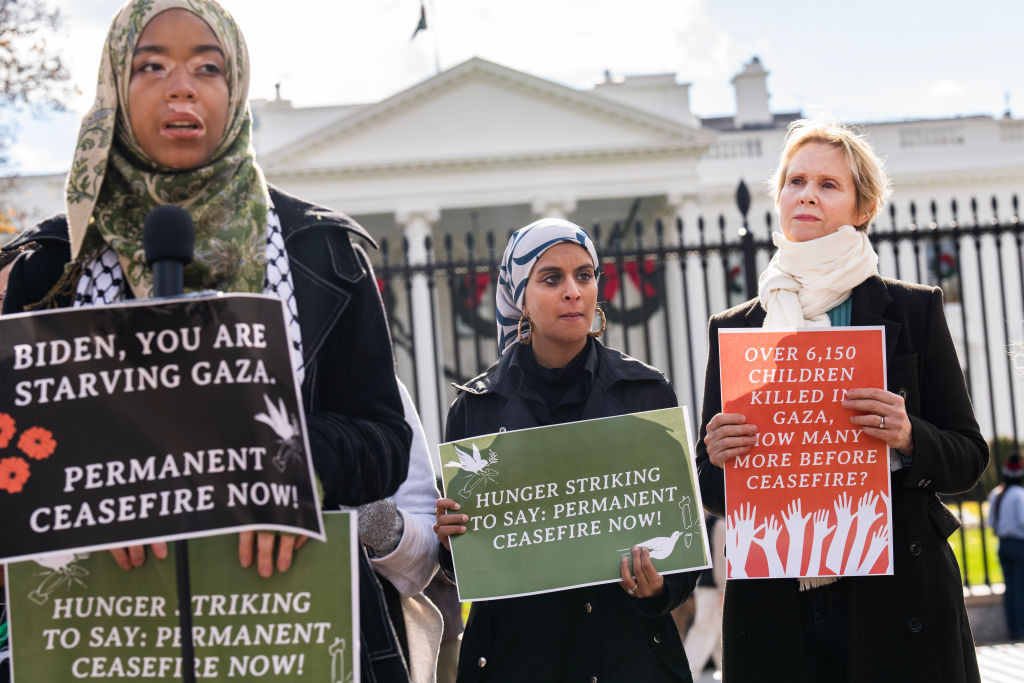Cynthia Nixon face greva foamei. Actriţa din Sex and the City cere armistiţiu permanent în Fâşia Gaza | FOTO