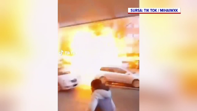 Incendiu urmat de explozie la un chioșc de ziare din Capitală. Angajata folosea o butelie ca să se încălzească