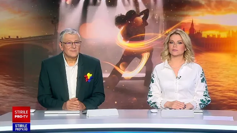 În pas de dans sportiv, din Satu Mare la mondiale, la propria școală în Wembley, Londra. El este Marius