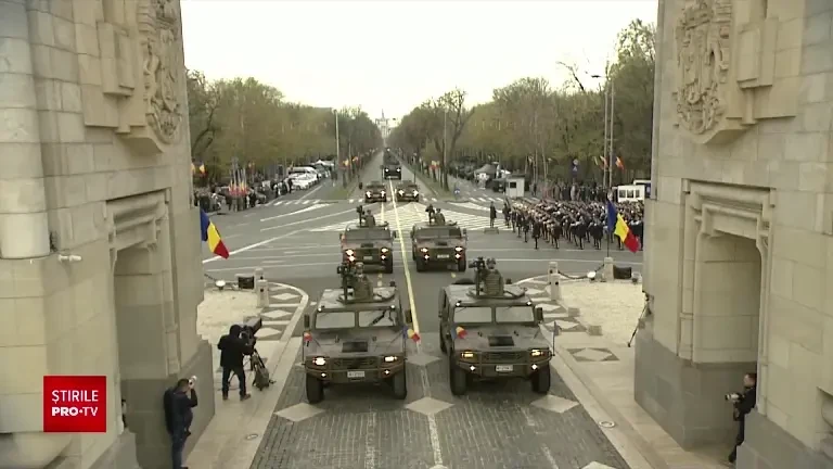 Cine este Ștefania Heleșteanu, a condus un transportor blindat Piranha 5 la parada militară din Capitală, sub ochii lui Iohannis