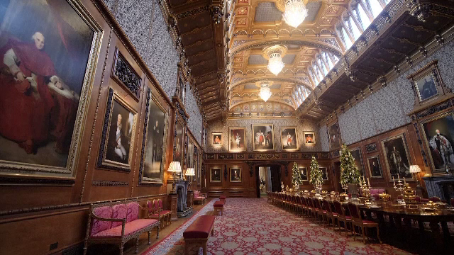 Castelul Windsor, pregătit pentru Crăciun. Experiență regală pentru turiștii pasionați de tradițiile britanice