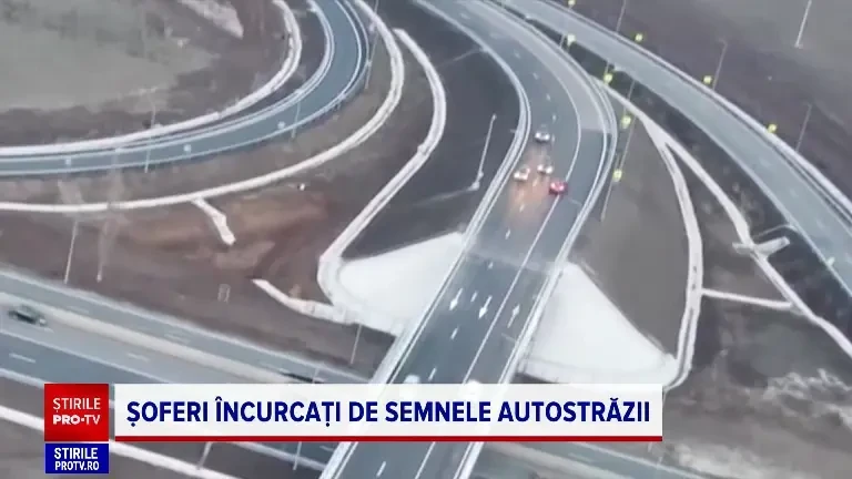 Accidente evitate la limită pe autostrada A0. Șoferii sunt confuzi și nu reușesc să se orienteze după indicatoarele rutiere