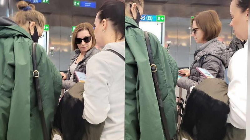 Maia Sandu, surprinsă din nou într-o cursă low-cost. Zvonuri halucinante despre destinațiile președintei Moldovei FOTO