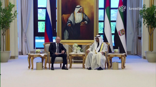 Vladimir Putin a fost primit cu onoruri în Emiratele Arabe Unite. Războiul Israel-Hamas, subiect de discuții