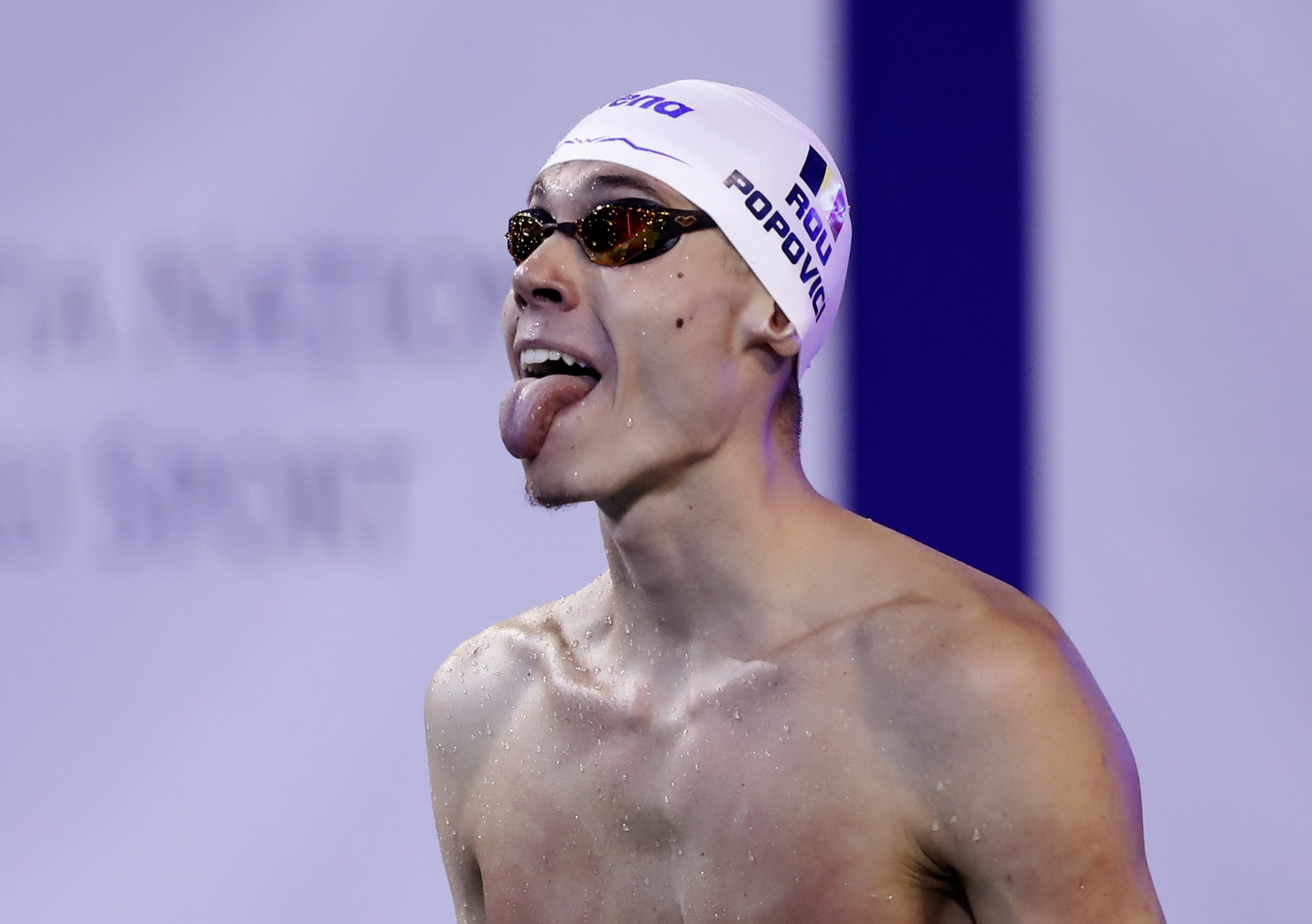 David Popovici, medaliat cu bronz în proba de 100 m liber, la Europenele de la Otopeni