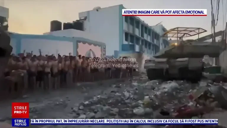 Cum explică Israelul imaginile cu bărbați palestinieni dezbrăcați care se predau: ”Trebuie să creștem presiunea”