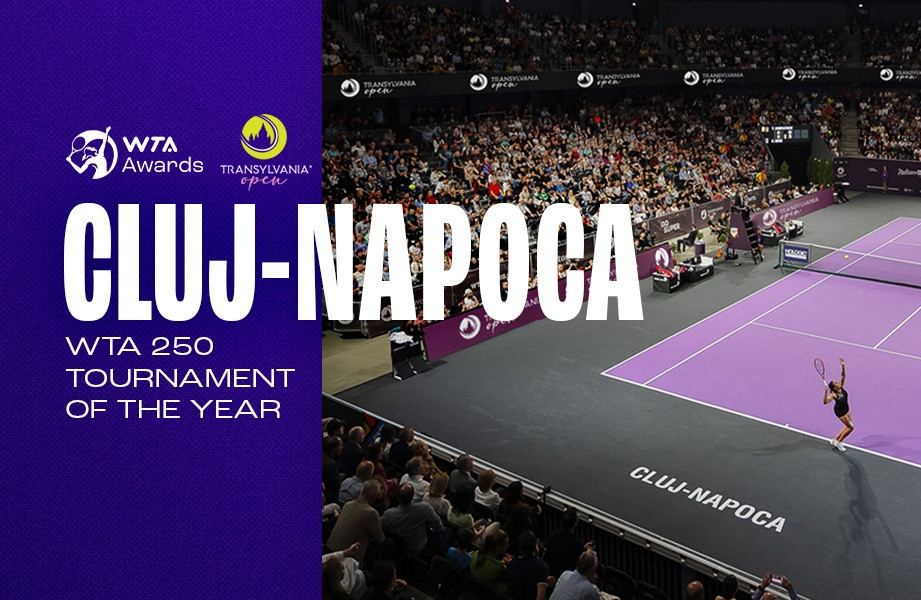 Transylvania Open - cel mai bun turneu de tenis WTA 250 din lume, pentru a doua oară consecutiv