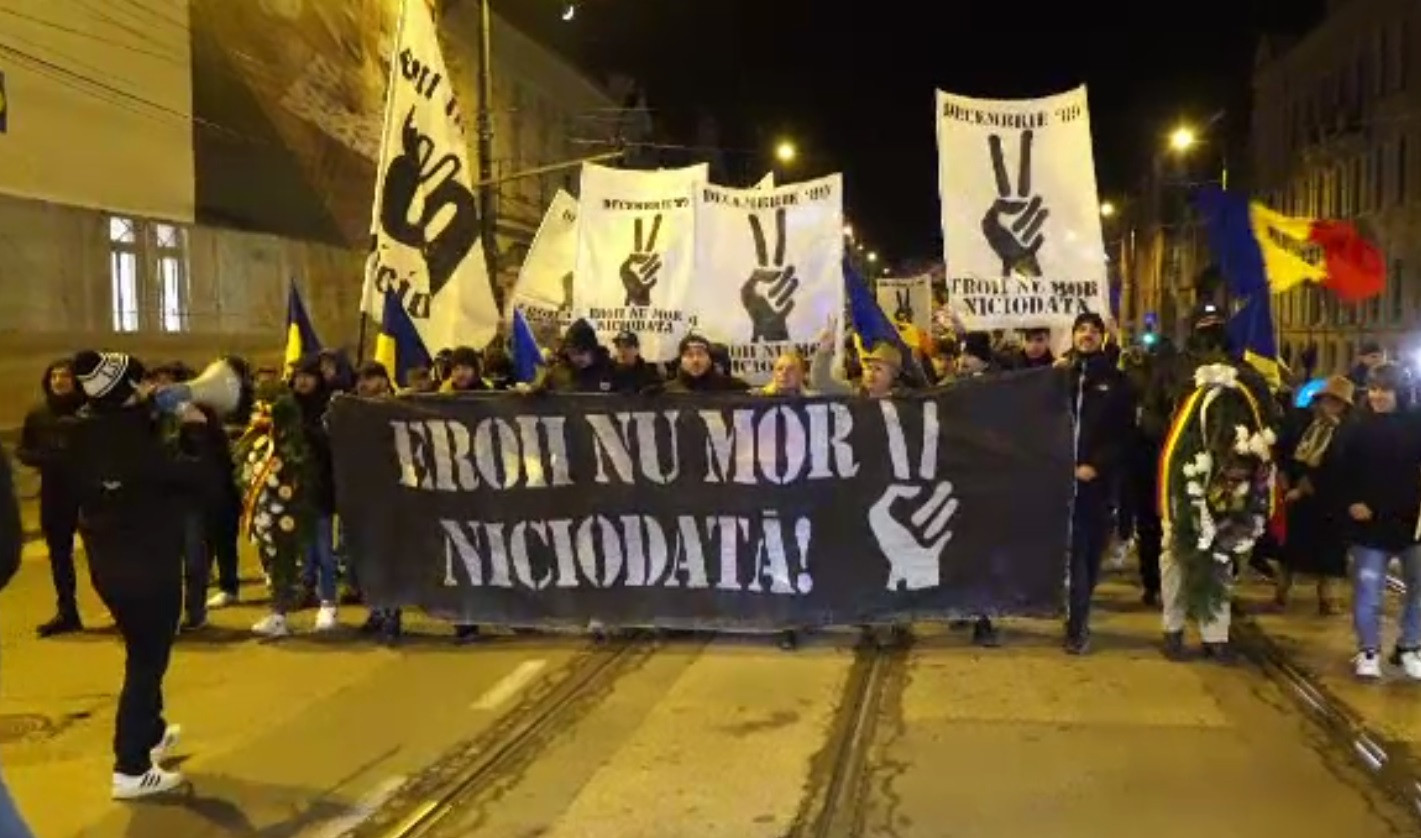 34 de ani de la Revoluția din 1989. Sute de oameni au participat la Marșul Eroilor organizat la Timișoara
