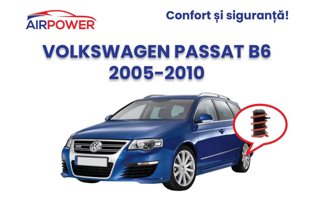 (P) Pentru buna funcționare a mașinii tale alege suspensie perne aer pentru Passat B6