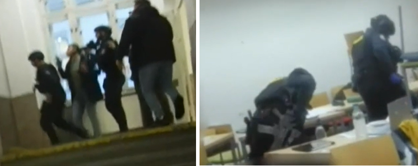 Primele imagini cu intervenția polițiștilor din timpul atacului de la Praga. Autorul s-a sinucis pe acoperişul universităţii