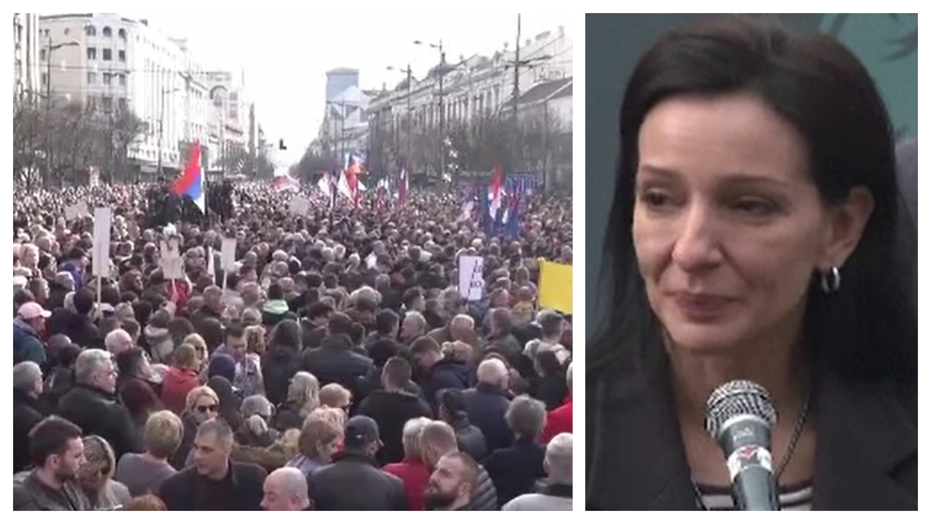 Miting uriaș la Belgrad. Liderul opoziției, care este de origine română, a cerut anularea alegerilor