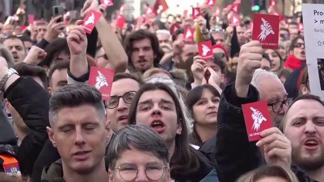 Nicio zi fără proteste în Serbia, după alegeri. „Luptăm pentru ce e al nostru și vom câștiga în final”