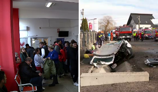 Mobilizare impresionantă pentru salvarea tinerilor răniți în accidentul din Brașov. 150 de oameni au donat sânge