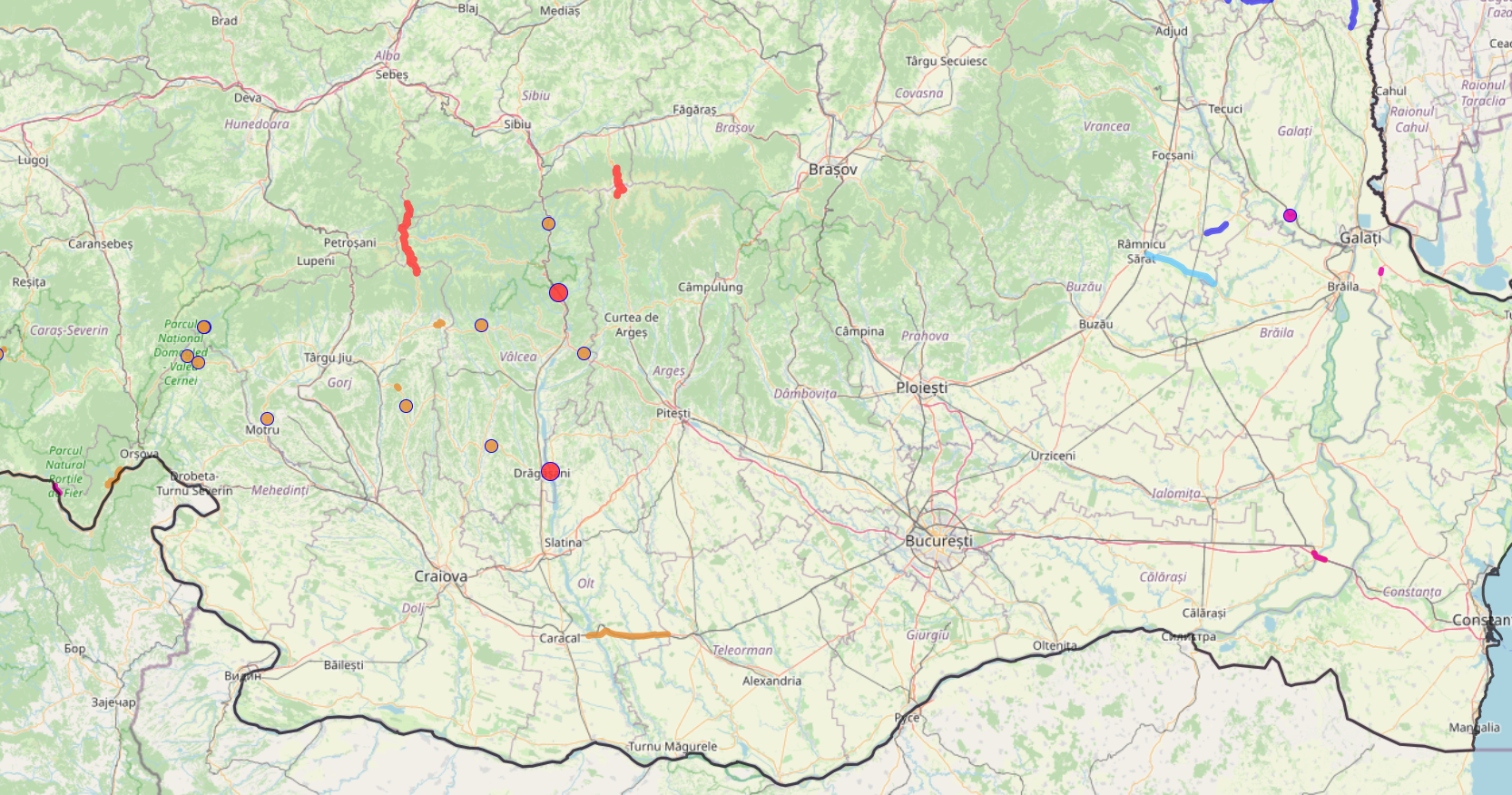 Hartă în timp real. Nu mai este niciun drum închis din cauza viscolului. Restricțiile au fost ridicate