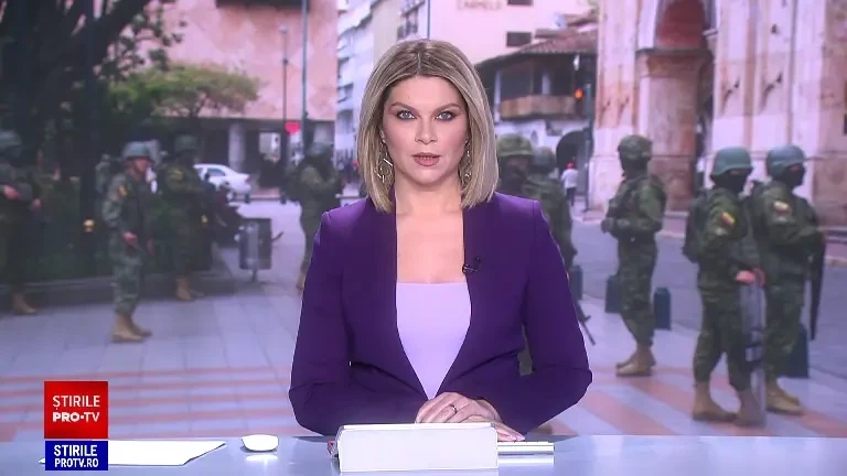 Bărbați înarmați au descins în studioul televiziunii de stat din Ecuador, în timpul unei transmisiuni LIVE