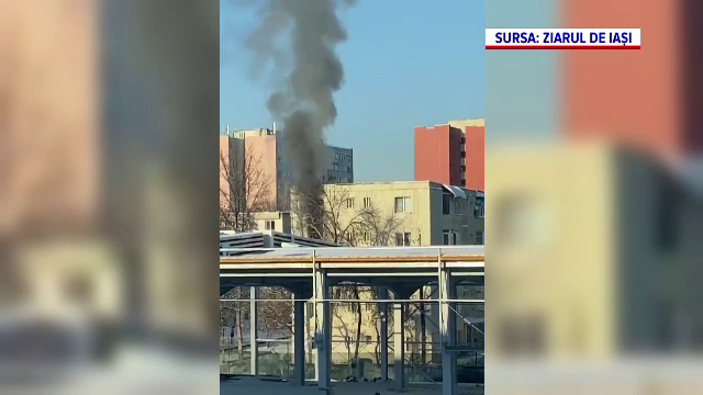 Momentul în care mama din Iași a sărit cu bebelușul pe geam ca să scape din incendiu. Au căzut pe pământul înghețat