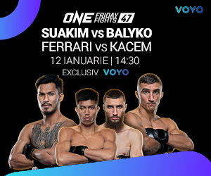 Gala ONE Friday Fights 47 se vede, vineri, de la ora 14:30, exclvis pe VOYO. ONE Fight Night 18 va fi pe Pro Arena
