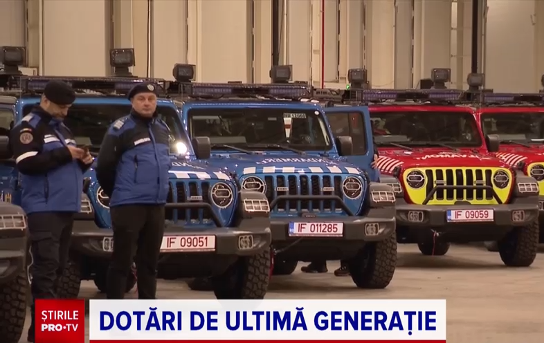 Jandarmii și salvamontiștii au primit 51 de autoturisme de teren, care vor ajunge în zonele greu accesibile