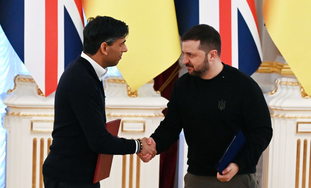 Volodimir Zelenski şi premierul Marii Britanii, Rishi Sunak, au semnat un acord de securitate "fără precedent"
