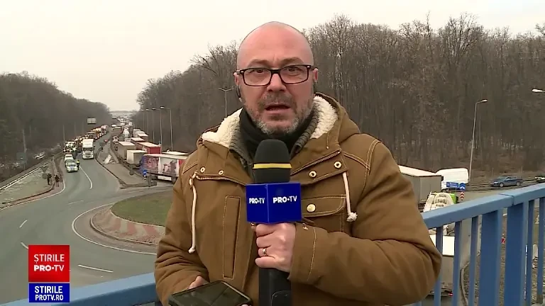 A treia zi de proteste ale transportatorilor și fermierilor. O delegație a mers la Palatul Victoria pentru negocieri