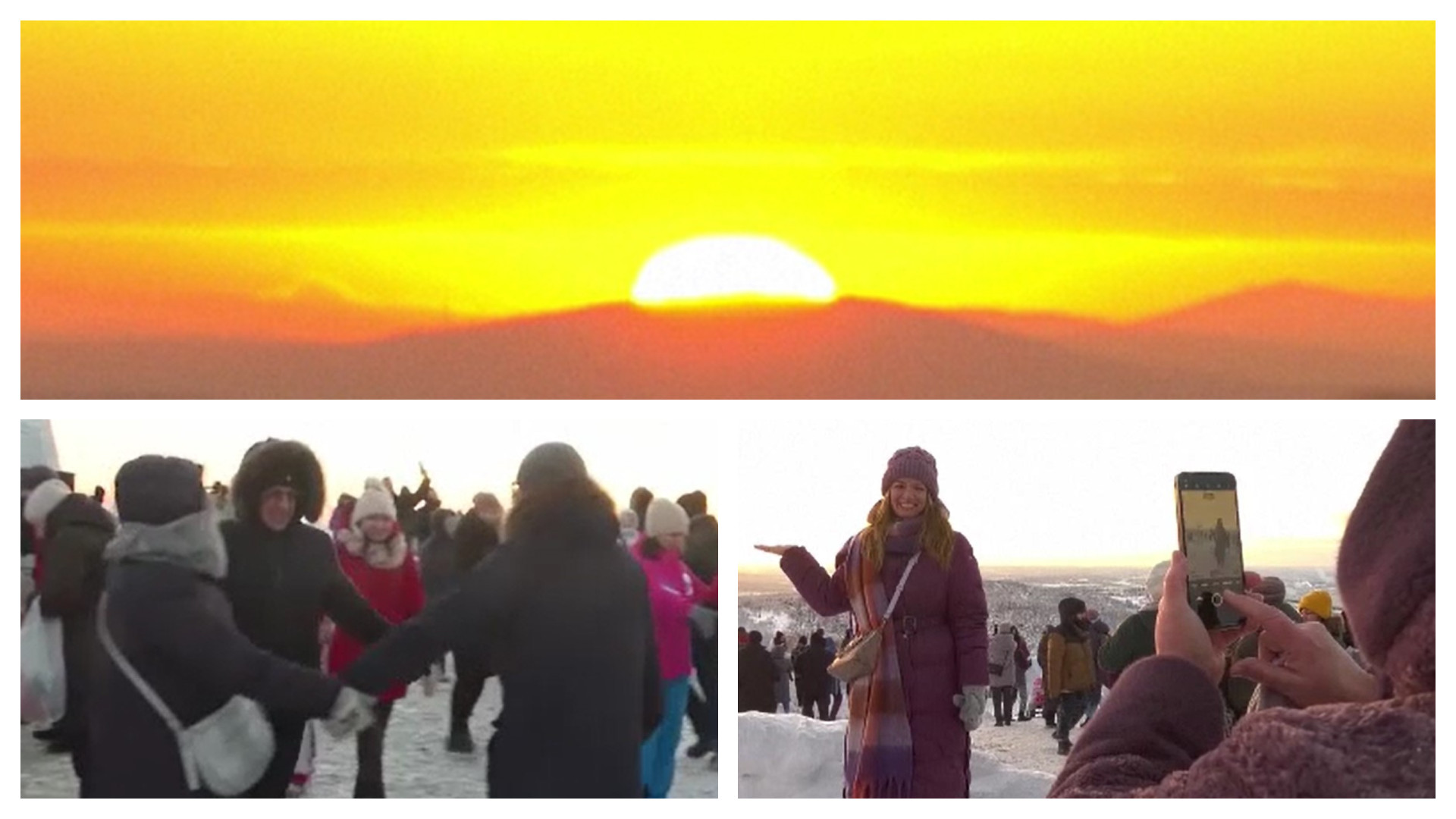 Orașul în care soarele a răsărit pentru prima oară în ultimele 40 de zile. Oamenii au ieșit pe străzi și au dansat de bucurie