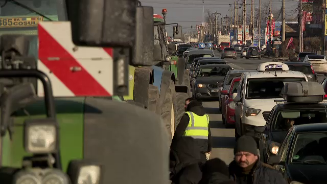 O nouă zi de protest al transportatorilor şi fermierilor. Negocieri intense cu ministerele. „Ne pierdem locurile de muncă”