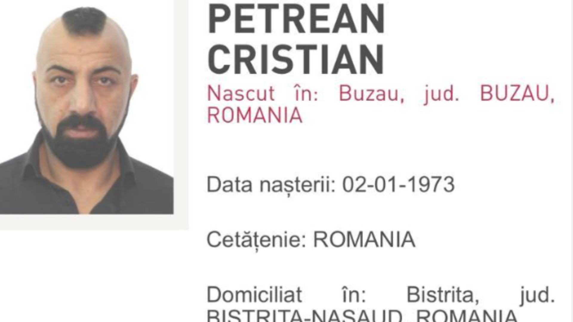 Bărbat urmărit internaţional, adus în ţară din Marea Britanie. A fost condamnat la un an şi trei luni de închisoare