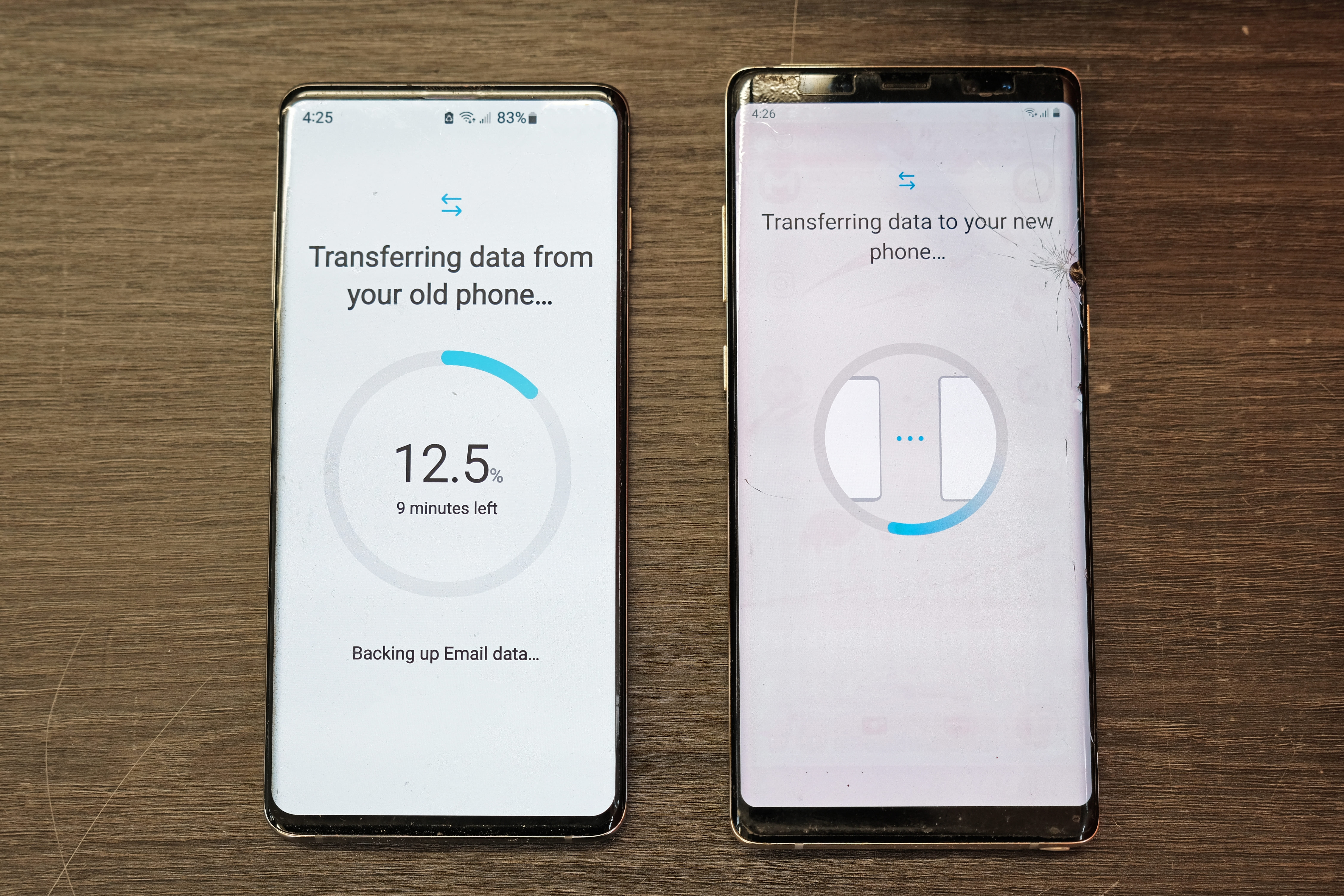 transfer de date intre telefoane