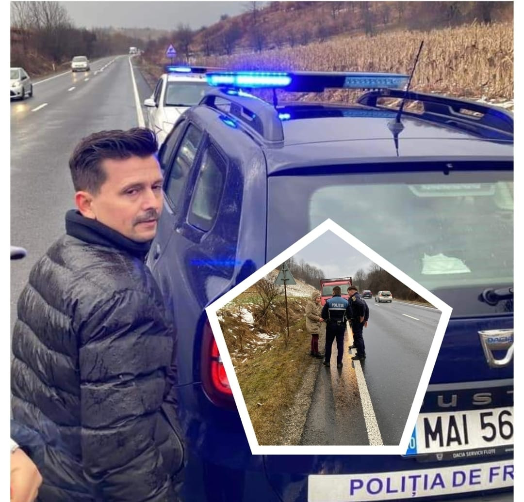 Gravidă salvată de polițiști în Caraș-Severin după ce a fost aruncată din mașină de soțul ei