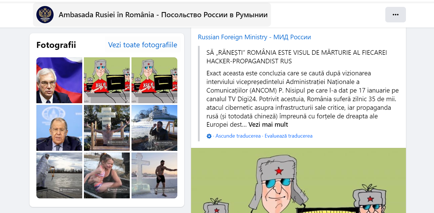 postare ambasada rusiei