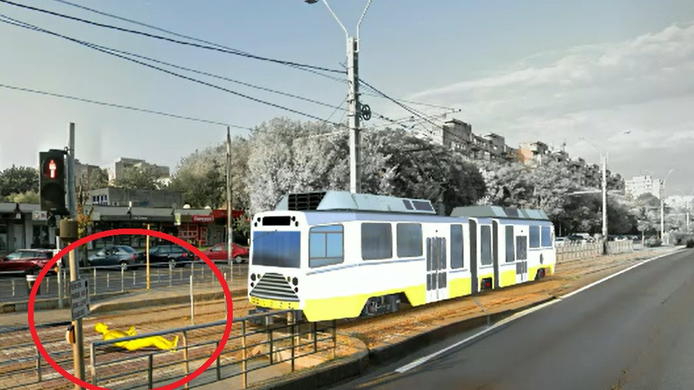 ANIMAȚIE GRAFICĂ | Cum a ajuns sub roțile tramvaiului un bărbat din București. Marea dilemă a polițiștilor