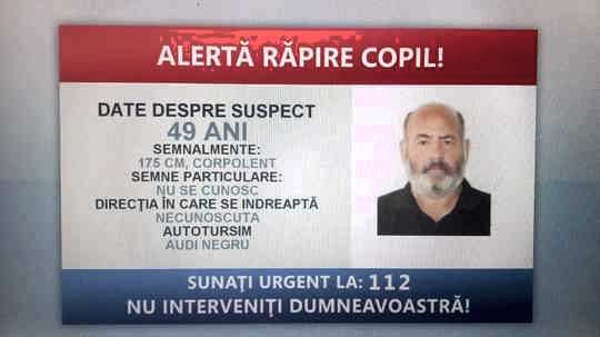Suspect răpire copil V&acirc;lcea