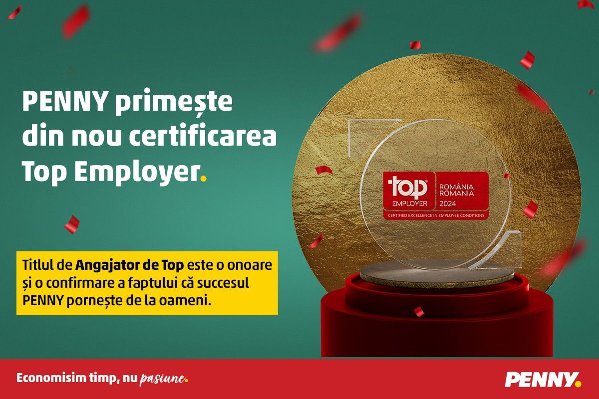 (P) PENNY, desemnat Angajator de Top 2024 pentru al treilea an consecutiv