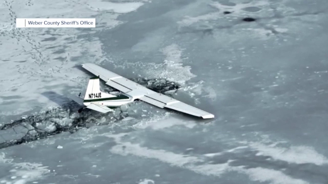 Accident aviatic neobișnuit. Un avion a aterizat pe un lac înghețat