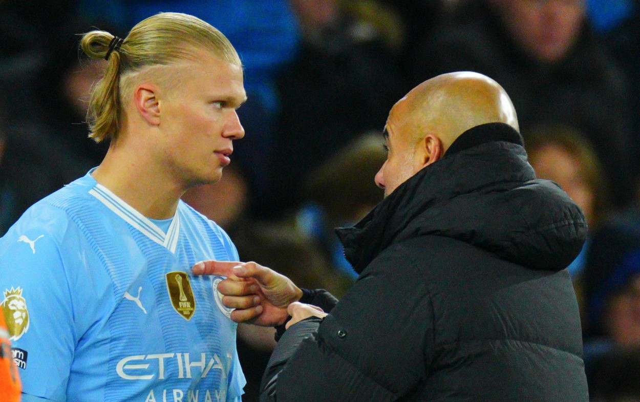„Când va fi nefericit, va lua o decizie”. Guardiola dezminte speculațiile că Haaland ar vrea să plece de la Manchester City