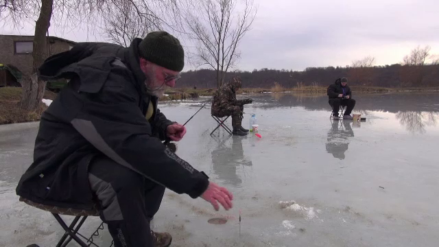 Zeci de pescari s-au întrecut ore în șir pe lacul Scorțeni din Bacău, la un turneu de pescuit. Peștii nu și-au făcut apariția