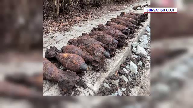 50 de proiectile neexplodate din cel de-al Doilea Război Mondial au fost găsite într-o comună din Cluj